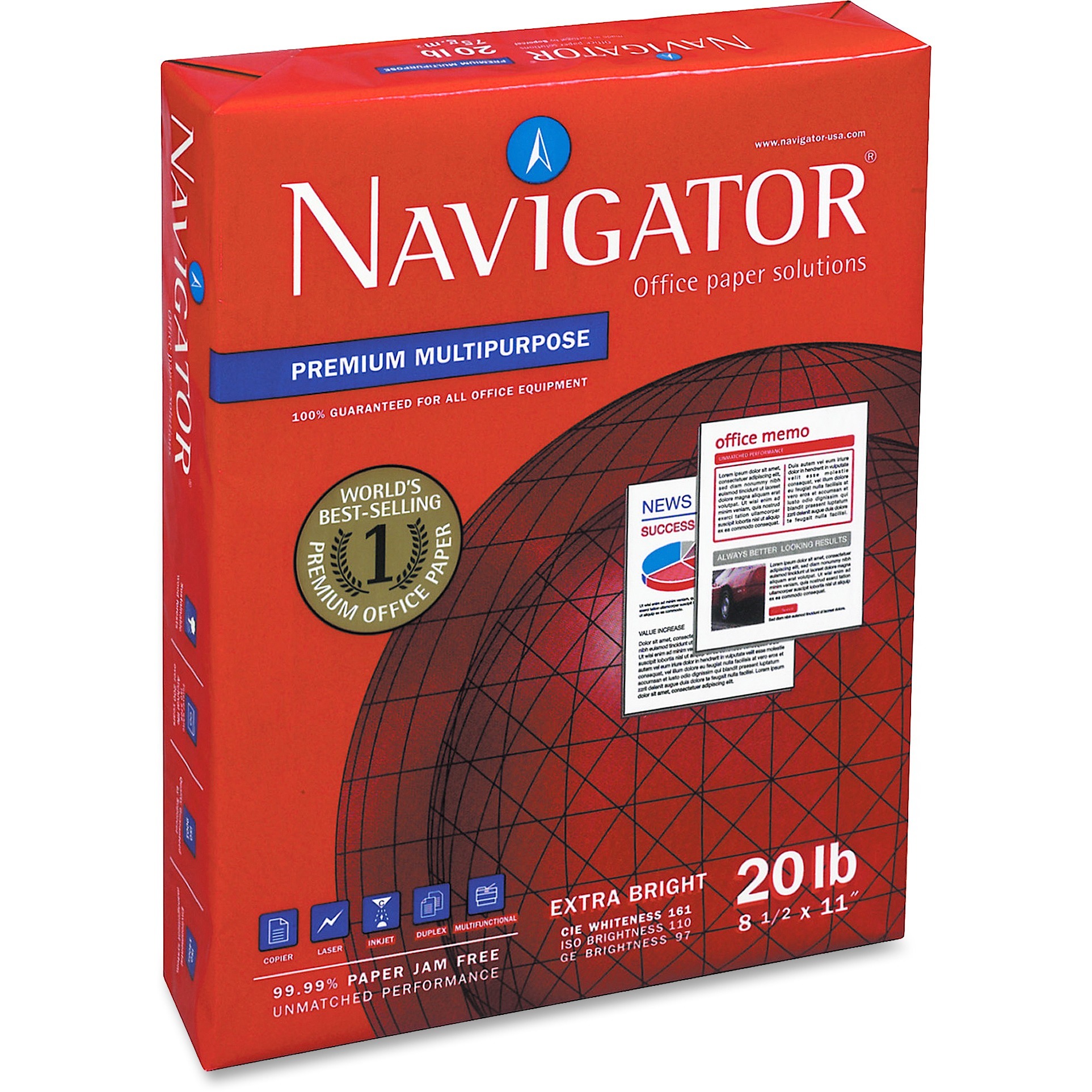 Navigator Premium Multipurpose Trusted Performance Paper - Extra Opacity - White