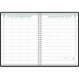 House of Doolittle 4-Person Embossed Cover Daily Appointment Book