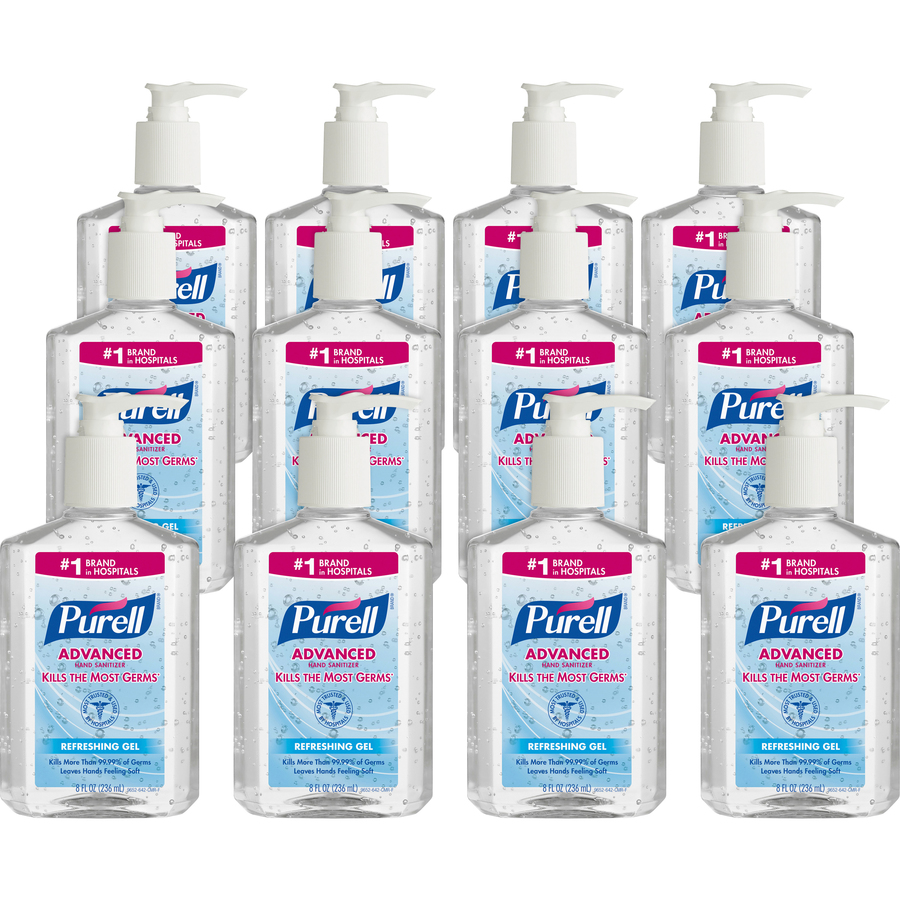 Gojo Purell Instant Hand Sanitizer Pump Dispenser Bottle