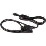 Startechcom 10ft (3m) Power Extension Cord Splitter C14 to 2x C13 13a 250v 16awg Computer Power Cord Extension Power Extension Cable