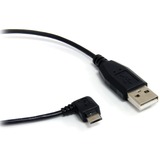 Startechcom Usb Cable - 4 Pin Usb Type a (M) - Right Angle Micro Usb Type B (M) - 90 Cm