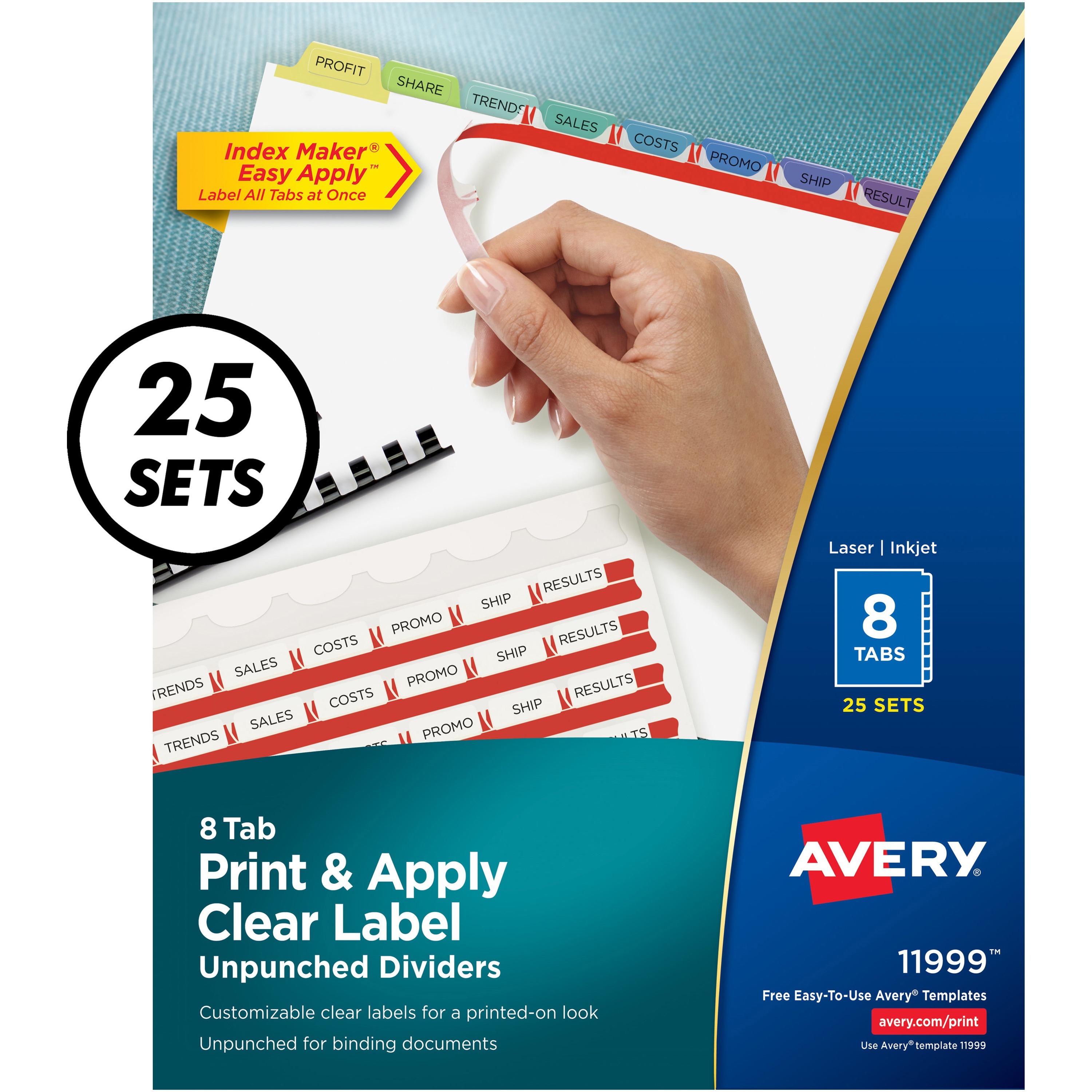Avery&Reg Index Maker Index Divider