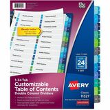 Avery&Reg Two-Column Table Contents Dividers Wtabs