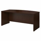 Bush Business Furniture Series C 72W Bow Front Desk Shell in Mocha Cherry