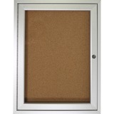 Ghent 1-Door Enclosed Indoor Bulletin Board