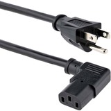 Startechcom 6ft (18m) Computer Power Cord Nema 5-15p to Right Angle C13 10a 125v 18awg Replacement Ac Power Cord Monitor Power Cable