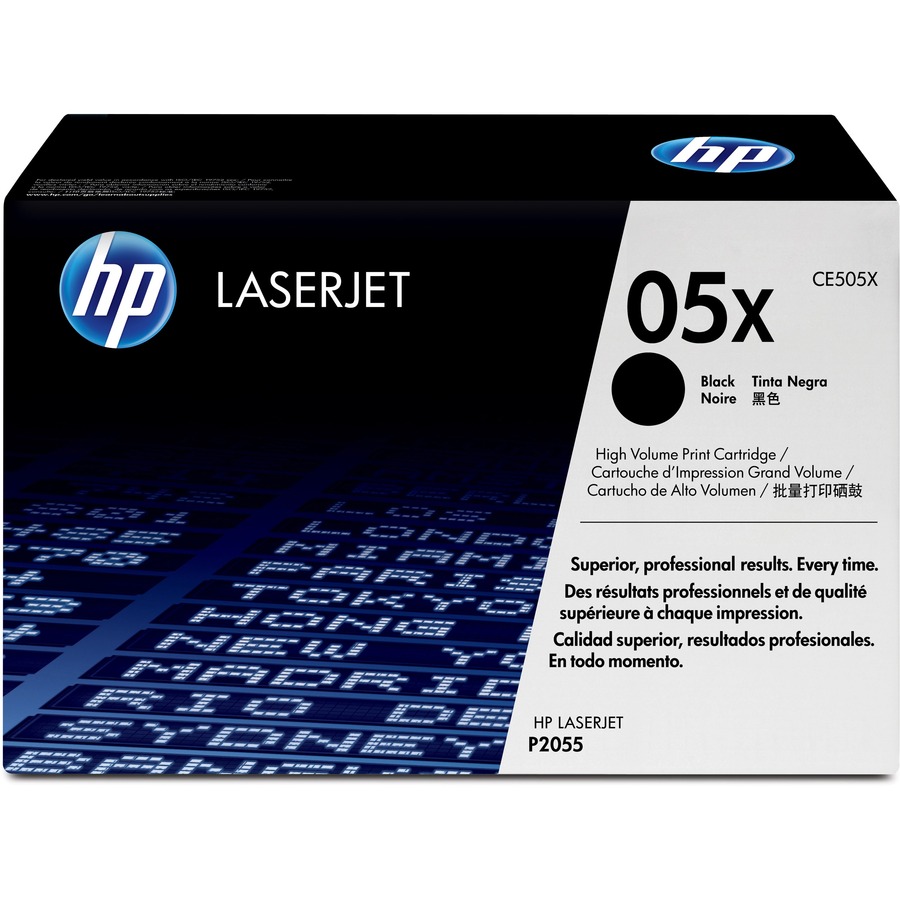Hp 05x (Ce505x) Original High Yield Laser Toner Cartridge - Single Pack - Black - 1 Each