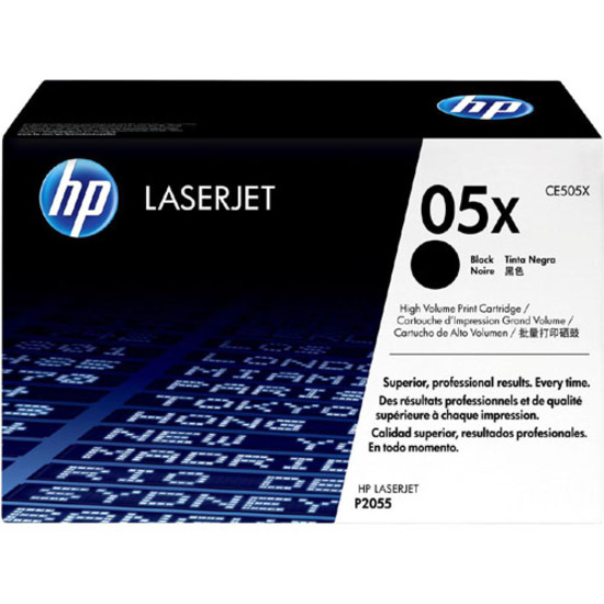 Hp 05x (Ce505x) Original High Yield Laser Toner Cartridge - Single Pack - Black - 1 Each