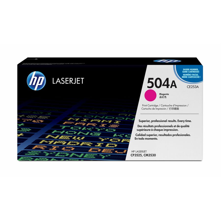 Hp 504a (Ce253a) Original Laser Toner Cartridge - Single Pack - Magenta - 1 Each