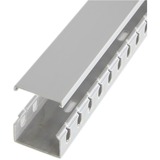 Startechcom 2in X 1in Open Slot Wiring Cable Raceway Duct with Cover - Open Slot - Cable Raceway - Gray - 17 M
