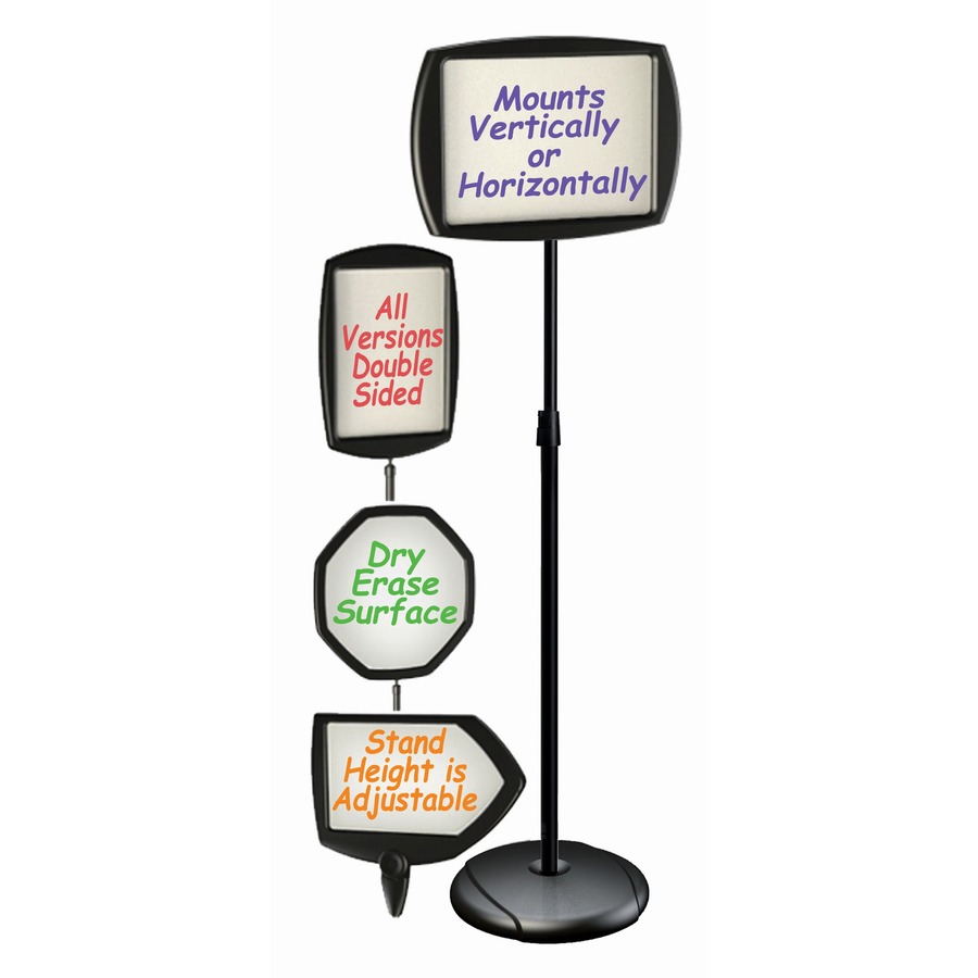 MasterVision Interchangeable Floor Pedestal Sign