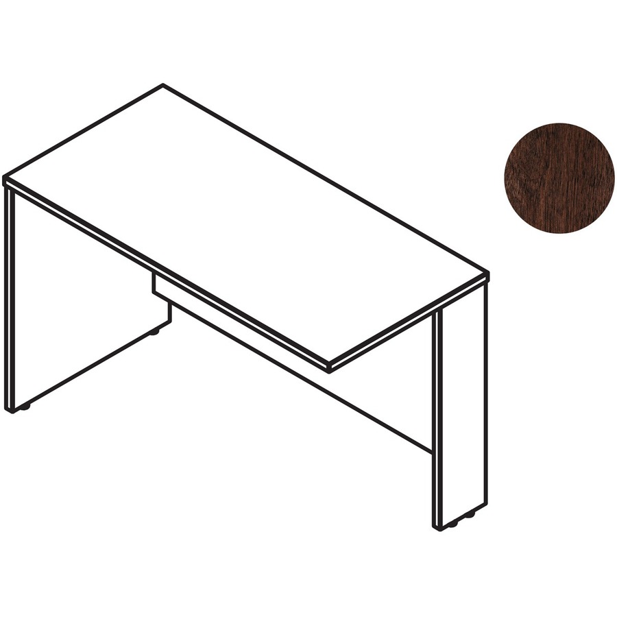 Bush Business Furniture Series C 48W x 24D Bridge/Return in Mocha Cherry