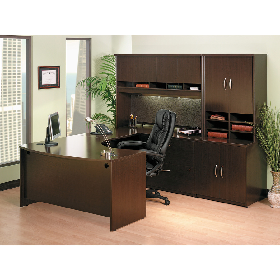 Bush Business Furniture Series C Half-Height 2 Door Kit in Mocha Cherry