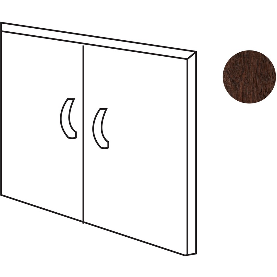 Bush Business Furniture Series C Half-Height 2 Door Kit in Mocha Cherry