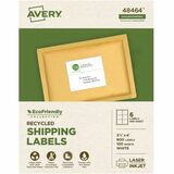 Avery&Reg Ecofriendly Shipping Labels Permanent Adhesive 3-13 X 4 600 Labels (48464)