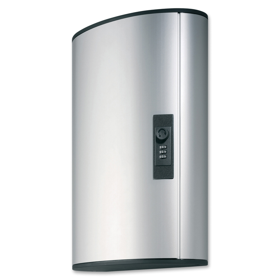 Durable&Reg Brushed Aluminum Combo Lock 72-Key Cabinet