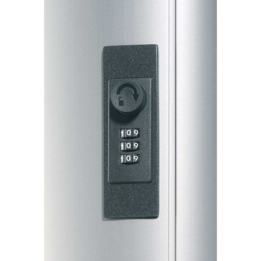 Durable&Reg Brushed Aluminum Combo Lock 72-Key Cabinet