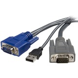 Startechcom 10 Ft Ultra-Thin Usb Vga 2-in-1 Kvm Cable