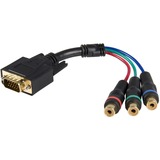 Startechcom Cable Adapter - Rca Breakout - Hd15 (M) - Component (F) - 6in