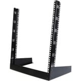 Startechcom 2-Post 12u Desktop Server Rack Open Frame 19in Network Rack Small Homeoffice Rack for Av Studio Data It Equipment