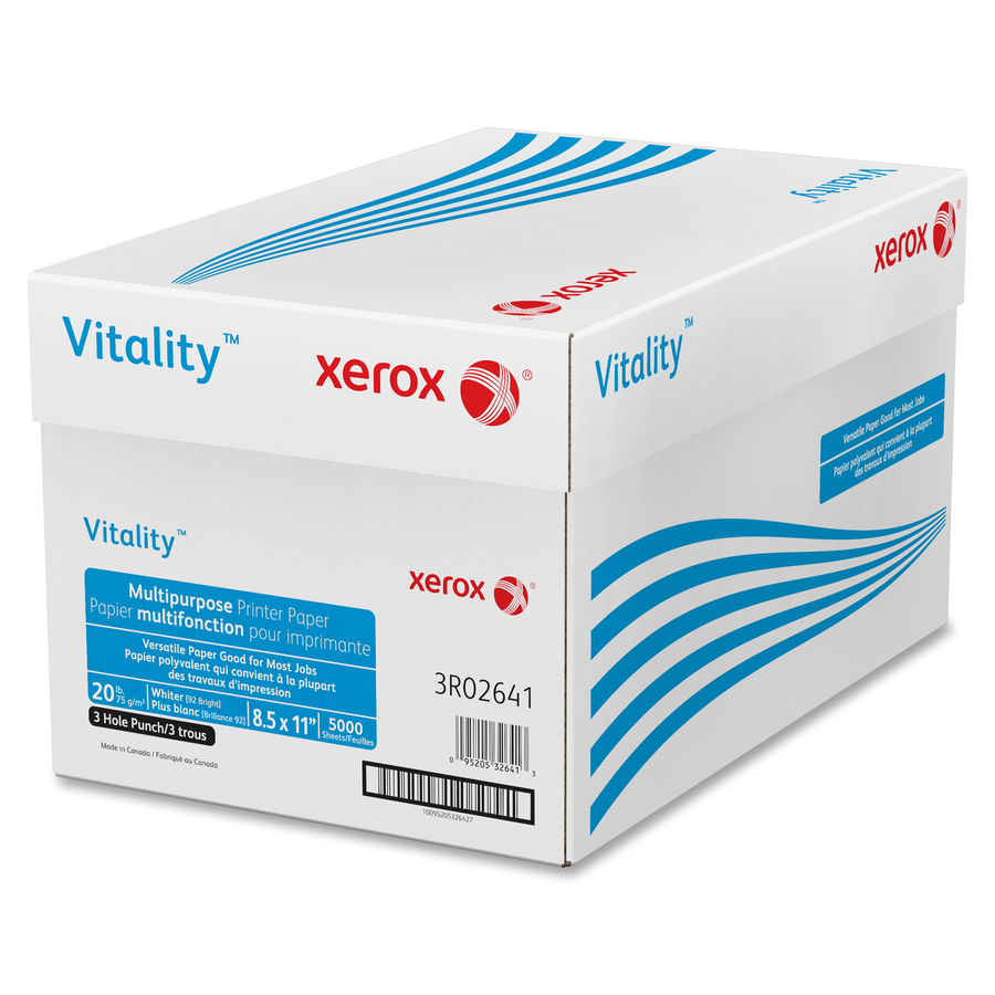 Vitality 3-Hole Punched Inkjet Print Copy & Multipurpose Paper