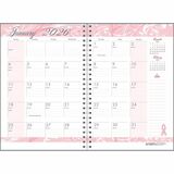 House of Doolittle Bca Pink Cover Monthly Wirebound Journal