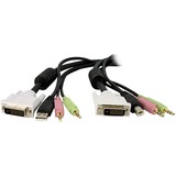 Startechcom 10 Ft 4-in-1 Usb Dvi Kvm Switch Cable with Audio