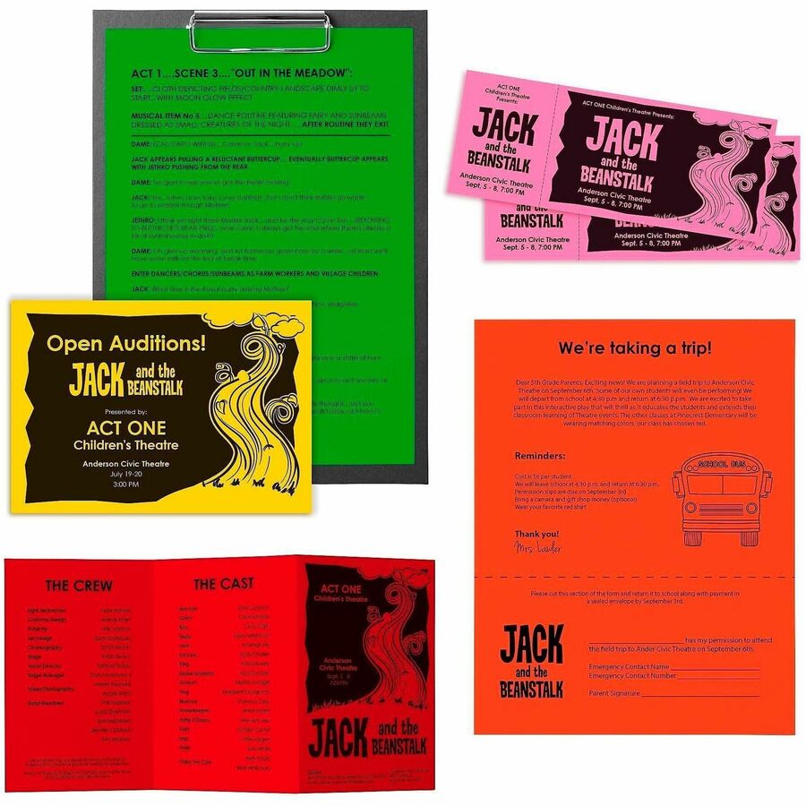 Astrobrights Color Copy Paper Vintage 5 Assorted Colours
