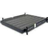 Startechcom 2u 20 to 30in Adjustable Mounting Depth Vented Sliding Rack Mount Shelf - 50lbs 227kg - 24in Deep
