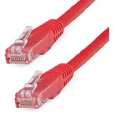 Startechcom 10ft Cat6 Ethernet Cable - Red Molded Gigabit - 100w Poe Utp 650mhz - Category 6 Patch Cord Ul Certified Wiringtia