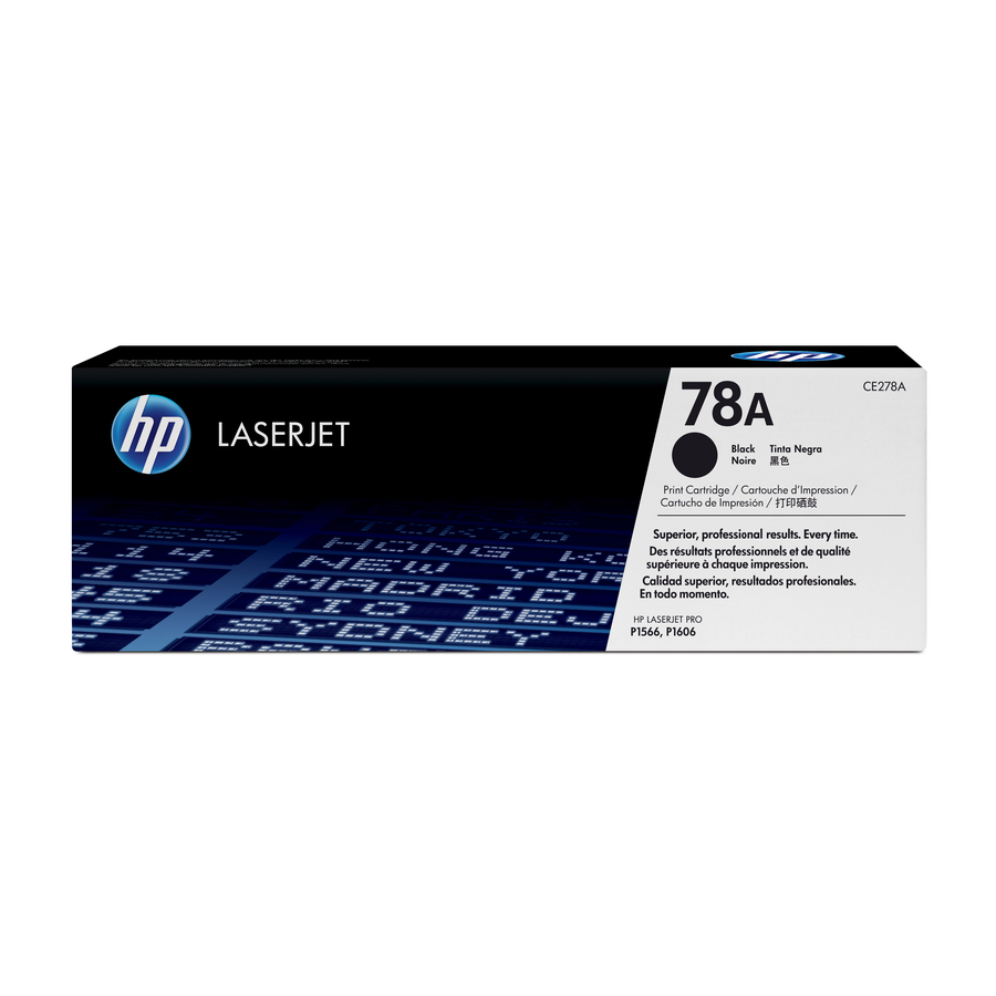 Hp 78a (Ce278a) Original Laser Toner Cartridge - Single Pack - Black - 1 Each