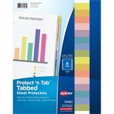 Avery&Reg Tabbed Sheet Protectors