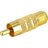 Startechcom Rca to F Type Coaxial Adapter Mf