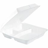 Dart Triple-Compartment Foam Container