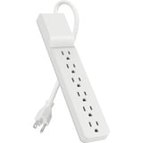 Belkin 6 Outlet Homeoffice Surge Protector - Rotating Plug - 10 Foot Cord - White - 720 Joule