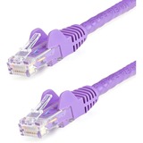 Startechcom 7ft Cat6 Ethernet Cable - Purple Snagless Gigabit - 100w Poe Utp 650mhz Category 6 Patch Cord Ul Certified Wiringtia