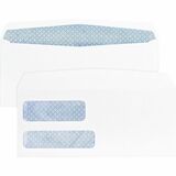 Business Source No 9 Double Window Invoice Envelopes