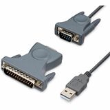 StarTech.com USB to RS232 DB9/DB25 Serial Adapter Cable - M/M