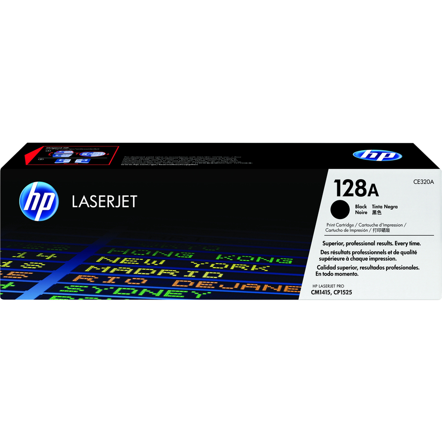 Hp 128a (Ce320a) Original Standard Yield Laser Toner Cartridge - Single Pack - Black - 1 Each