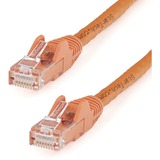 Startechcom 50ft Cat6 Ethernet Cable - Orange Snagless Gigabit - 100w Poe Utp 650mhz Category 6 Patch Cord Ul Certified Wiringtia