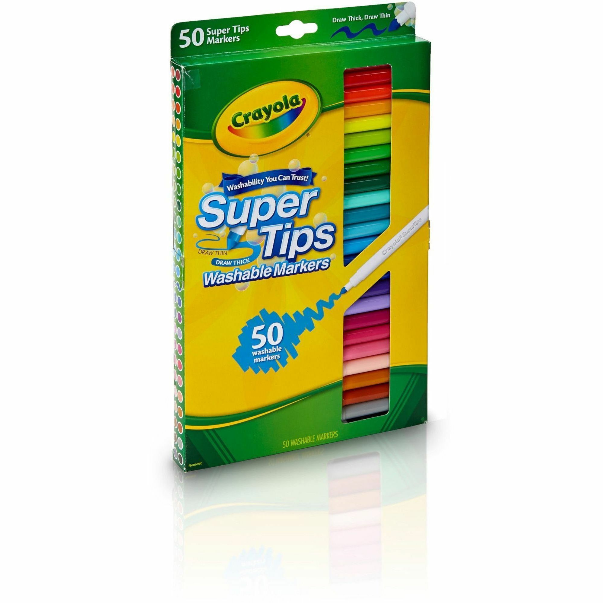 Crayola Super Tips 50-Count Washable Markers