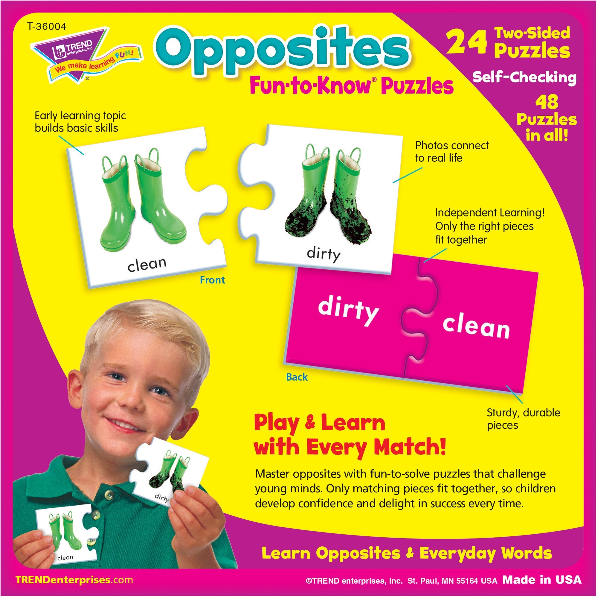 Trend Fun-to-Know Opposites Puzzles