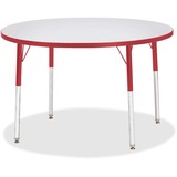 Jonti-Craft Berries Adult Gray Laminate Round Table