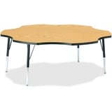 Jonti-Craft Berries Elementary Black Edge Six-Leaf Table