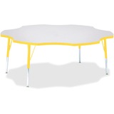 Jonti-Craft Berries Elementary Height Prism Six-Leaf Table