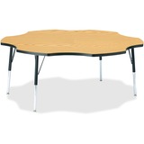 Jonti-Craft Berries Adult Black Edge Six-Leaf Table