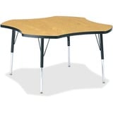Jonti-Craft Berries Elementary Black Edge Four-Leaf Table