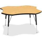 Jonti-Craft Berries Adult Black Edge Four-Leaf Table