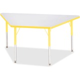 Jonti-Craft Berries Adult-Size Gray Laminate Trapezoid Table