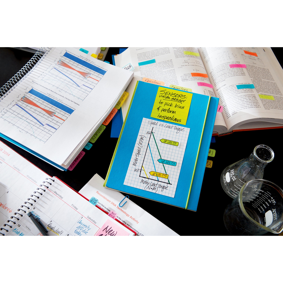 Post-It Grid-Lined Notes 4 in X 6 in White with Blue Grid